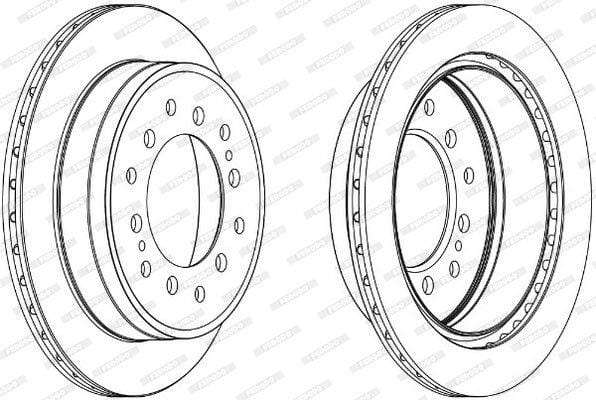 Brake Disc Solid Rear Toyota Fortuner (Single)