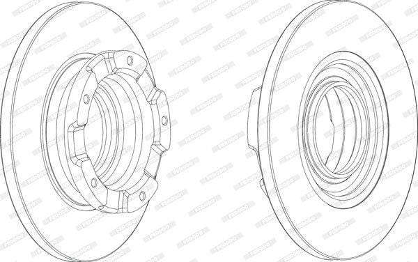 Brake Disc Solid Rear Ford Tourneo Bus 2.2 (Single)