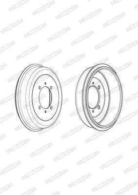 Ferodo Brake Drum Rear (Fdr329302)(Single)