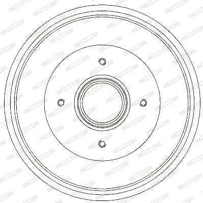 Ferodo Brake Drum Rear (Fdr329731)(Single)