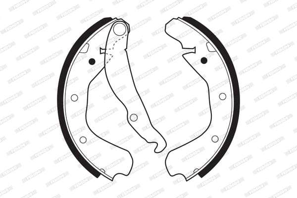 Brake Shoes Opel Ascona, Kadett,Monza (1982 ) Front Solidb198 Ferodo