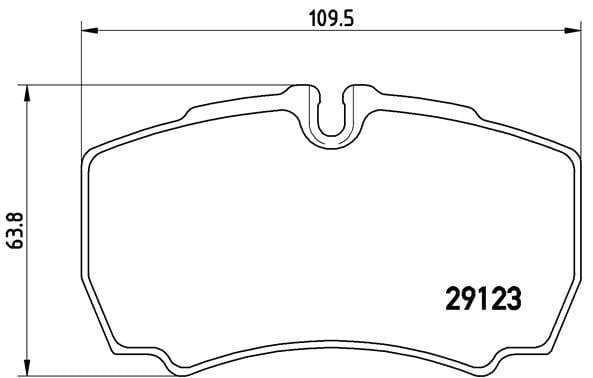 Brembo Brake Pads Rear Ford Transit ( Set Lh&Rh) (P24084)