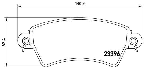 Brembo Brake Pads Front Peugeot 206 Gti2 ( Set Lh&Rh) (P61065)