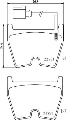Brembo Brake Pads Front Audi Rs3 8V/Q3-Rs ( Set Lh&Rh) (P85152)