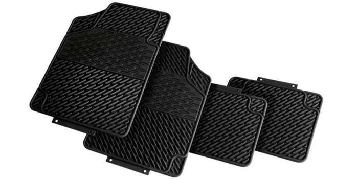 Autogear 4 Piece Pvc Mat Set - Black