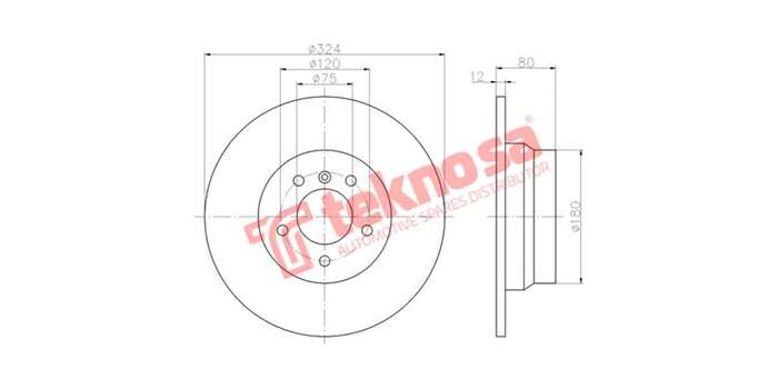 Brake Disc Bmw X5 E53 02 (Rear Solid)