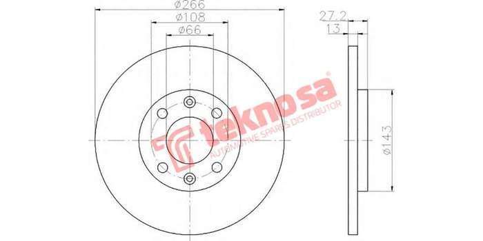 Brake Disc Citroen C2 3 4 2004 (Front Vented)
