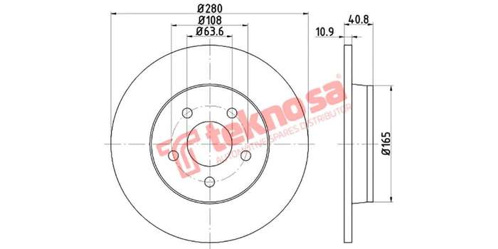 Brake Disc Ford Focus (Rear Solid)