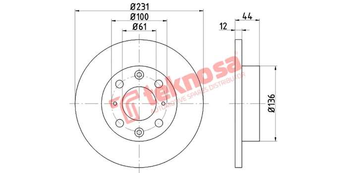 Brake Disc Honda Civic Ballade (Front Solid)