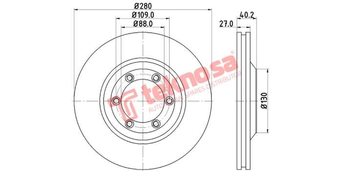 Brake Disc Isuzu Kb 4X2 4X4 04 (Front Vented)