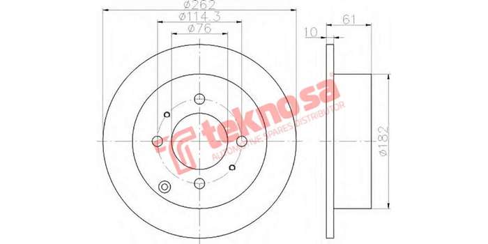 Brake Disc Kia Magentis Sonata (Rear Solid)
