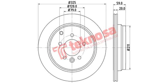 Brake Disc Landrover Discovery Iii (Rear Vented)