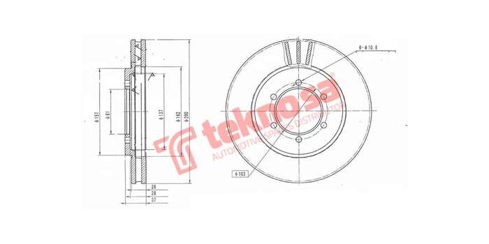 Brake Disc Nissan H Body Hi Rider Np300 09 (Front Vented)