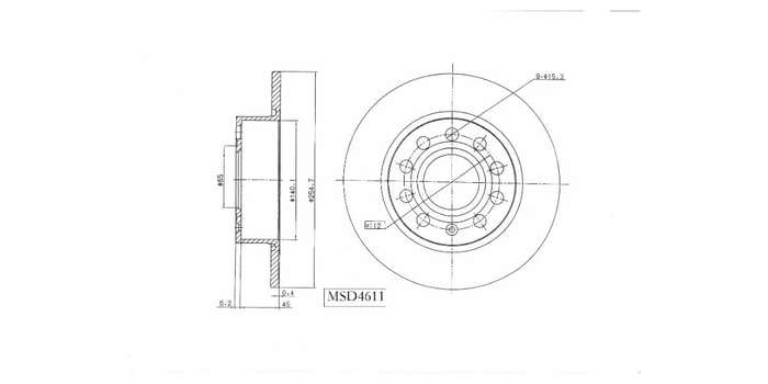 Brake Disc Solid Rear Audi A3 2003 2013,New Beetle 2012>,Vw Eos 2007>,Vw Golf 04 13,Scirocco 09 1...