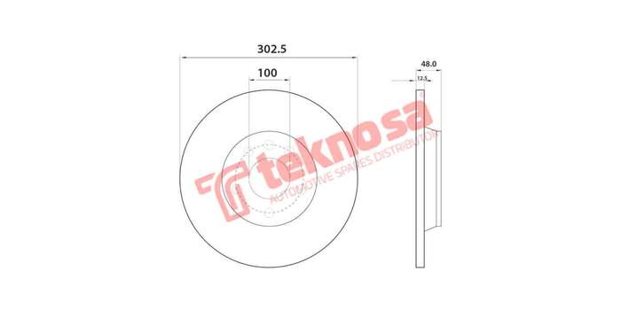 Brake Disc Toyota Hilux Landcruiser 2.4D 84 (Front Solid)