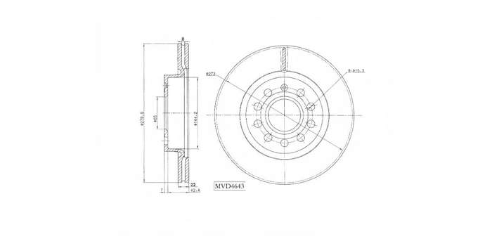 Brake Disc Vented Front Audi A3 2003 2013,Seat Altea,Leon 06 08,Golf3,5,6 Jetta 5 2004> (Single)