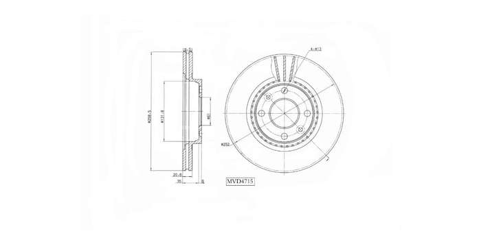 Brake Disc Vented Front Renault Clio Ii 2001 2009,Logan,Megane 97 99,Sanero 09 14,Twingo,Smart Fo...
