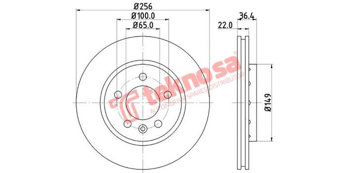 Brake Disc Vw Golf Jetta 4 (Rear Vented)