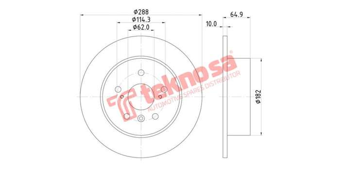 Brake Disk Toyota Camry 1991 2006