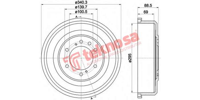 Brake Drum Nissan Pathfinder Np300 Sani