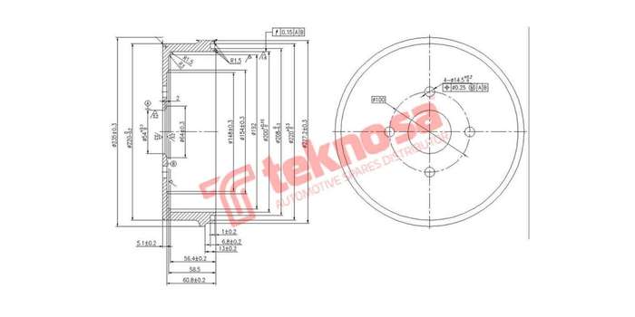 Brake Drum Toyota Corolla Conquest 85