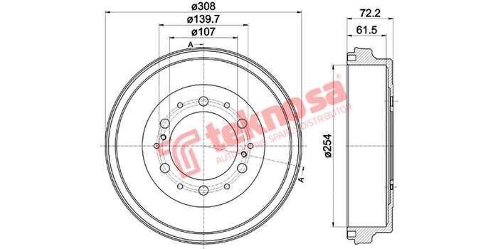 Brake Drum Toyota Quantum 04