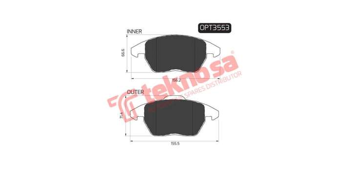 Brake Pad Audi A3 07 13 ( Front ) (SET LH & RH Wheel)