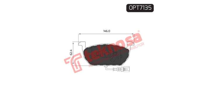 Brake Pad Audi A3 2.0Tdi 13 ( Front ) (SET LH & RH Wheel)