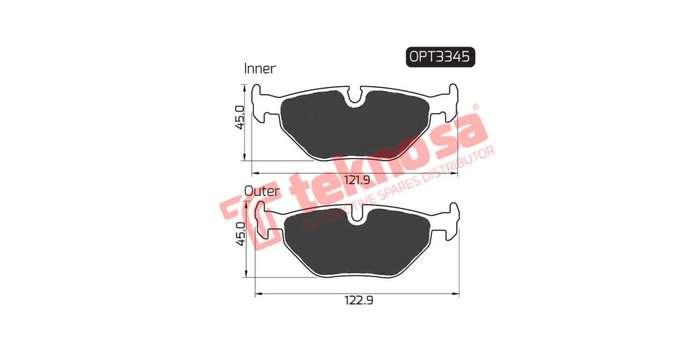 Brake Pad Bmw 5 Series E39 96 ( R ) (SET LH & RH Wheel)