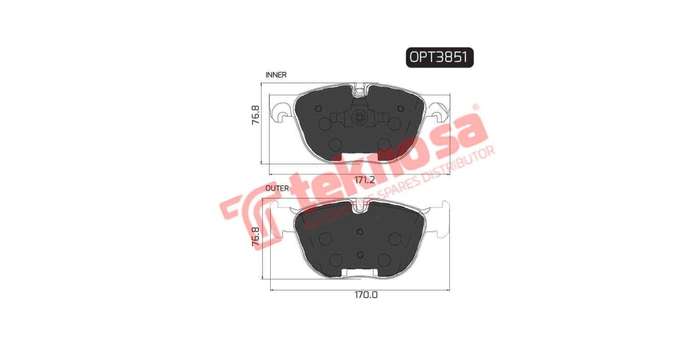 Brake Pad Bmw X5 [E70] 08 ( Front ) (SET LH & RH Wheel)