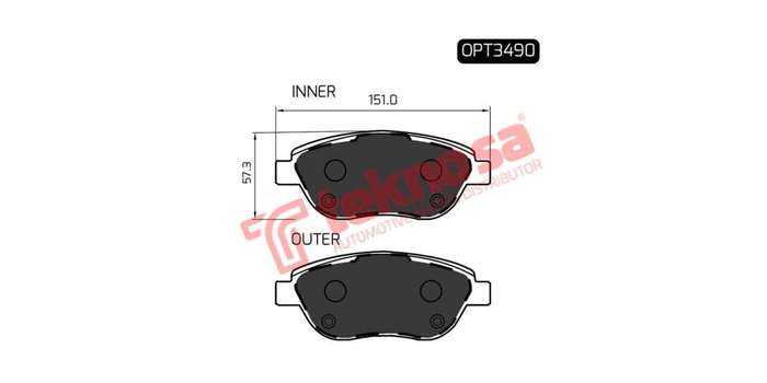 Brake Pad Fiat Bravo 07 ( Front ) (SET LH & RH Wheel)
