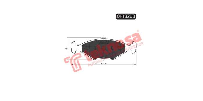 Brake Pad Fiat Palio 96 ( Front ) (SET LH & RH Wheel)