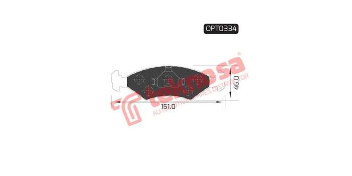 Brake Pad Ford Bantam 83 86 ( Front ) (SET LH & RH Wheel)