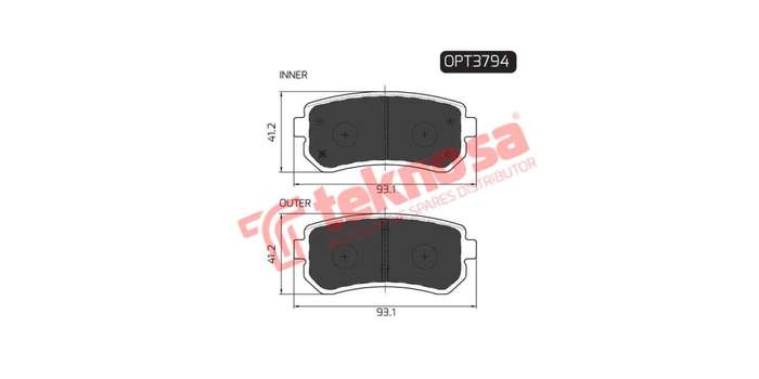 Brake Pad Hyundai Accent 06 ( R ) (SET LH & RH Wheel)
