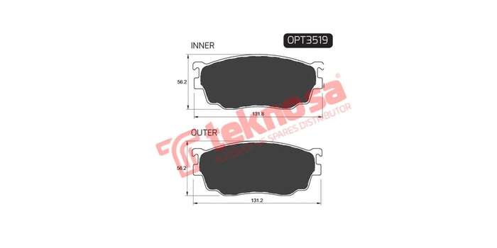 Brake Pad Mazda 6 05 ( Front ) (SET LH & RH Wheel)