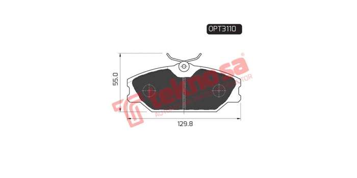 Brake Pad Renault Laguna 98 01 ( Front ) (SET LH & RH Wheel)