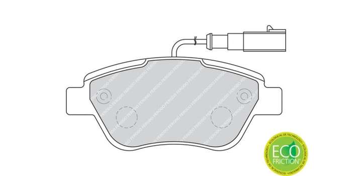 Brake Pads Front Fiat 500 (13 ) Grande Punto (05 ) Punto (10 ) Qubo (13 ) Fiorino (12 ) (FERODO F...