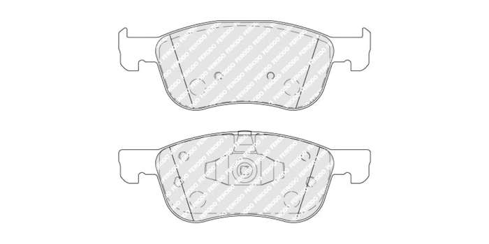 Brake Pads Front Ford Fiesta [5] 1.0,1.5 (2017 ) (FERODO FDB4816) (SET LH & RH Wheel)