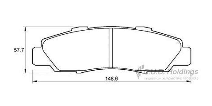 Brake Pads Front Honda Odyssey 96 98 (SAFELINE D3136S) (SET LH & RH Wheel)