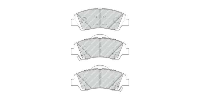 Brake Pads Front Hyundai Grand I10 (14 ) I10 (11 ) (FERODO FDB4920) (SET LH & RH Wheel)