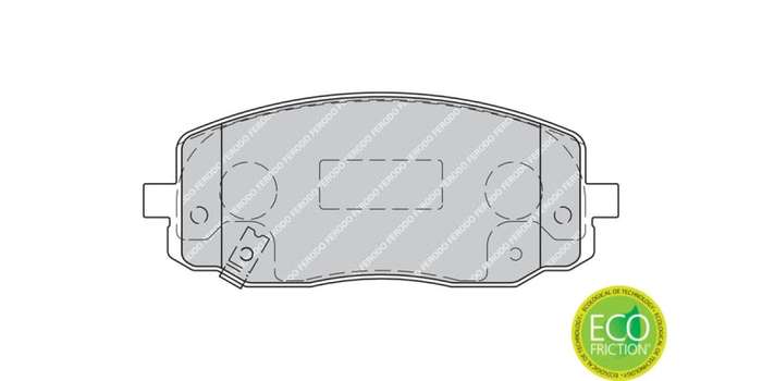 Brake Pads Front Hyundai I10 & Facelift (09 13) Kia Picanto (04 11) (FERODO FDB1783) (SET LH & RH...