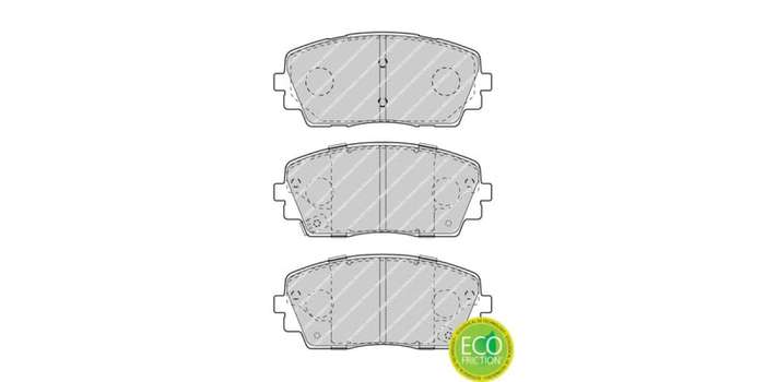 Brake Pads Front Kia Picanto 1.1 (04 ) Picanto [2] 1.0,1.2 (11 ) (FERODO FDB4825) (SET LH & RH Wh...