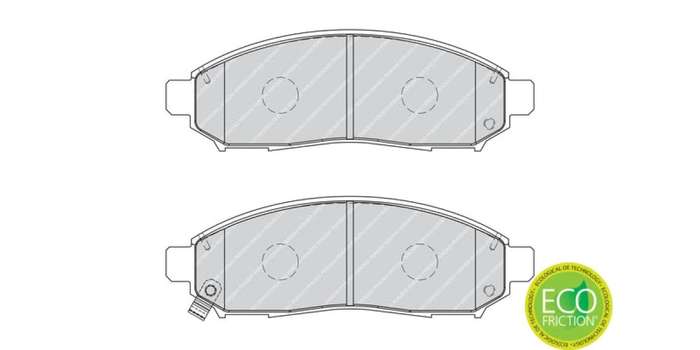 Brake Pads Front Nissan Navara [D40] (05 17) Pathfinder (05 14) (FERODO FDB1997) (SET LH & RH Wheel)