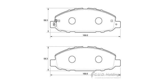Brake Pads Front Nissan Nv350 Impendulo,Panelvan (2013 ) (SAFELINE D3978TS) (SET LH & RH Wheel)