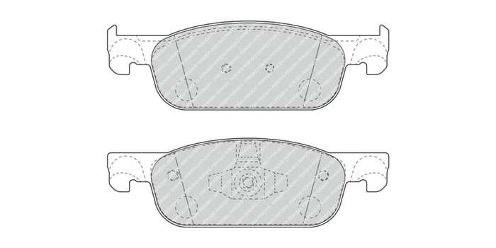 Brake Pads Front Renault Clio Iv (12 ) Sandero (13 ) (FERODO FDB4907) (SET LH & RH Wheel)