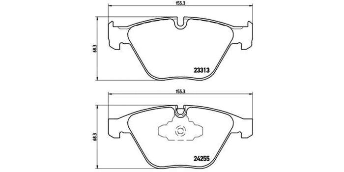 Brembo Brake Pads Front Bmw 3 E90 ( Set Lh&Rh) (P06055)