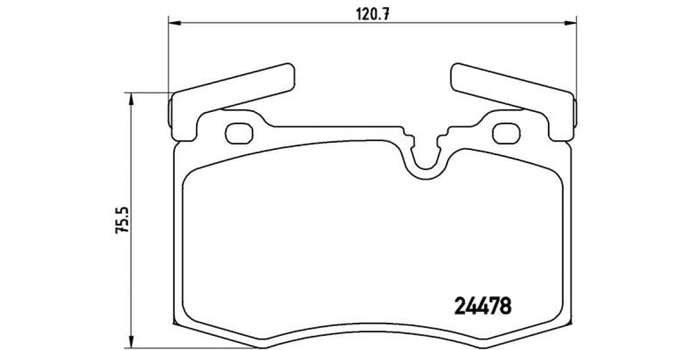 Brembo Brake Pads Front Mini R55/6/7 208 ( Set Lh&Rh) (P06068)