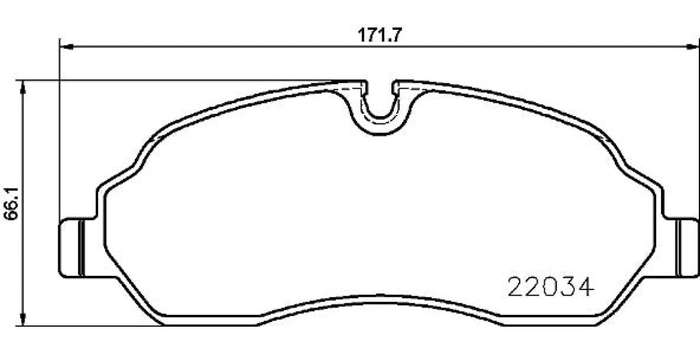 Brembo Brake Pads Front Ford Transit ( Set Lh&Rh) (P24171)