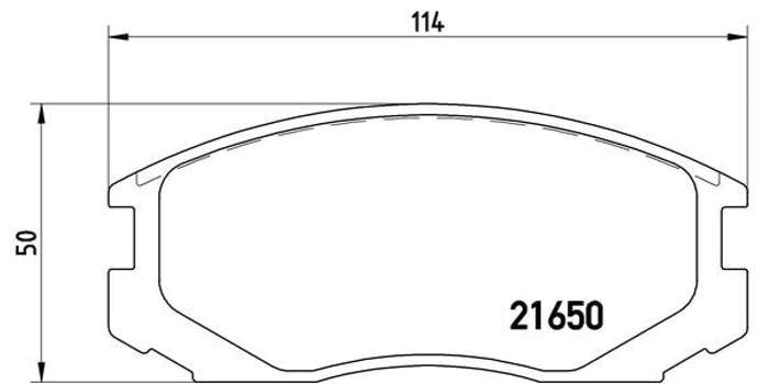 Brembo Brake Pads Front Daihatsu Terios ( Set Lh&Rh) (P54015)