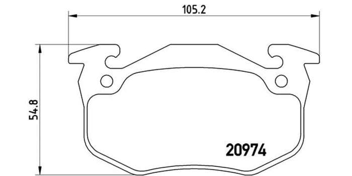 Brembo Brake Pads Front Various Ford/Nissan ( Set Lh&Rh) (P61032)